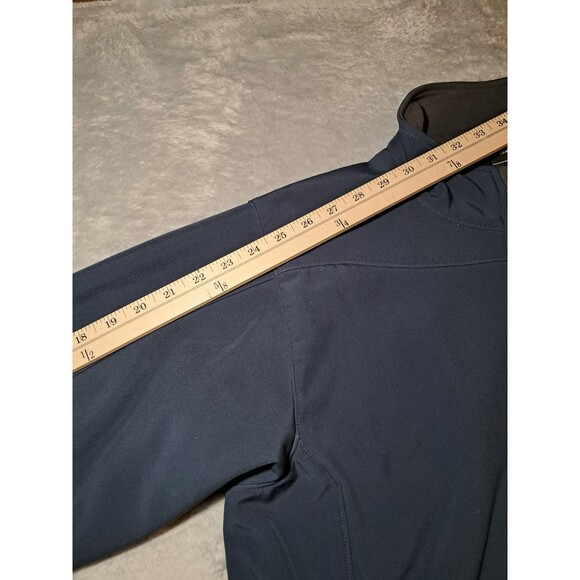 The North Face Jacket Mens Medium Blue Full Zip Apex Soft Shell Winter Outdoors - Picture 8 of 10